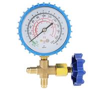 Manómetro de Presión de Aire Acondicionado de Diseño Especial Sellado, Control de Presión para Evitar Ventilación Accidental Manómetro de Recarga de Refrigerante, para Aire Acondicionado
