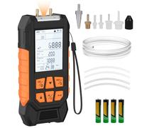 Manómetro de presión de gas Pro con pantalla LCD de 3 pulgadas, manómetros digitales de 101 KPa a 200 KPa, manómetros de gas de doble puerto HVAC con calibración automática, valor máximo/mínimo