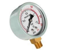 Manómetro de Presión para Tanque de Aire Doble Escala Mpa/psi | Hierro, Lectura Digital, para Buceo y Control Industrial de Tuberías, Compatible Compresor y Puerto Color Aleatorio