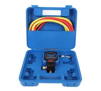 Manómetro de refrigerante Pantalla digital Medidor de presión electrónico de alta precisión 0 50 bar con kit de manguera para sistemas HVAC Uso profesional