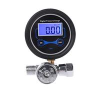 Manómetro digital de 1/4 pulgadas, compresor de aire de 200 PSI, herramienta de control de regulador, fácil conexión, compacto, manómetro digital de agua, barómetro, medidor de aire, medidor de vacío