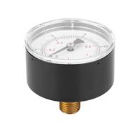 Manómetro digital de presión de 50 mm con conexión trasera de 1/4 BSPT for agua, aceite y gas.(0-100psi 0-7bar)