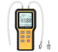 Manómetro digital manómetro portátil manómetro de gas HVAC manómetro profesional de aire de doble puerto 12 manómetro diferencial de unidad opcional, con batería y retroiluminación