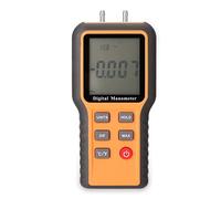 Manómetro Digital, Medición Profesional de Temperatura Interior, Multifuncional con Almacenamiento de Datos, Recordatorio de Batería Baja, para HVAC