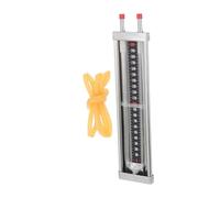 Manómetro en Forma Acero Inoxidable 0-2000 Pa para Gas | Lectura Mecánica Estable, Conexión de Manguera Sencilla, Incluye Juntas y Kit de Montaje