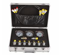 Manómetro hidráulico portátil 3 relojes, presión hasta 60MPa, kit completo para testeo de bombas y sistemas - precisión dual, manguera 1.6m, para aceite, automoción y maquinaria industrial