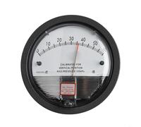 Manómetro manómetro de presión diferencial con puntero para medición de presión de aire resistente a vibraciones en aplicaciones industriales y acuícolas (0-60pa)