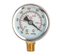 Manómetro medidor de presión con filtro de 40 mm, medición de rosca de 1/8 ", acero inoxidable, para reguladores y compresores Manómetro regulador neumático