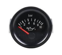 Manómetro, Oil Pressure Gauge Designed For 12V DC Automotive And Marine Engine Systems 0-10 Bar Analog Scale 52mm Mounting Diameter