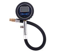 Manómetro para neumáticos, Inflador de neumáticos digital giratorio 200 psi con kit adaptador compatible coches, bicicletas, motocicletas, baloncesto y fútbol