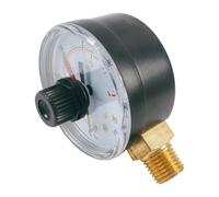 Manómetro Para Piscinas,Medidor de Presión de Agua 0-60 PSI (0-4 kg/cm²) | Probador Impermeable Con Indicador De Doble Color Estanque Bomba De Agua Acuario