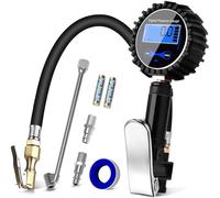 Manómetro Presión Neumáticos Digital Manómetro Inflador Neumáticos para Compresor Medidor Presión Neumáticos Profesional Portátil para Coche Moto Bicicleta y Camión 0-200psi