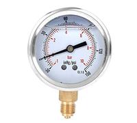 Manómetro Radial de Presión de Aceite, Medidor 1/4 BSP, Rango - 1 a 10 Bar, Diámetro 68mm - Alta Precisión, Mediación Fiable, Para Industria y Uso Profesional