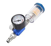 Manómetro regulador de aire + filtro de trampa de agua en línea Adaptador JP/EU/US Manómetro regulador de aire for pulverizador HVLP for aerógrafo(EU)