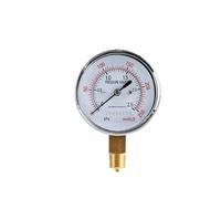 Manómetro YE-60 Manómetro de baja presión Medidor de presión de aire analógico Manómetro de presión de gas mecánico de membrana industrial(NPT1-4,-10-0kpa)