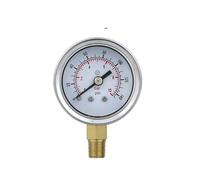 Manómetros manomete 40 mm Conexión de rosca 1/8 Caja de acero inoxidable Junta de cobre Medidor de llenado de aceite hidráulico Manómetro(BSPT(ZG)1-8 With oil,0-16bar)