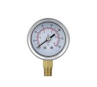Manómetros manomete 40 mm Conexión de rosca 1/8 Caja de acero inoxidable Junta de cobre Medidor de llenado de aceite hidráulico Manómetro(NPT 1-8,0-250bar)