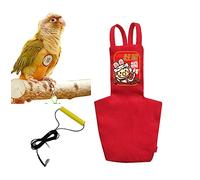 MANON ROSA Juego de correa de pañales para pájaros, lavables, reutilizables, hechos a mano, capa interior impermeable, protector para loros, pañales, periquitos, guacamayos, periquitos, canarios