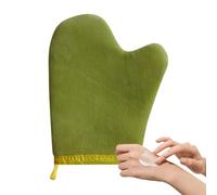 Manopla aterciopelada para autobronceado, guante aplicador lateral, diseño ergonómico para una cobertura uniforme, herramienta bronceadora reutilizable sin sol para cara, piernas, espalda, viajes y