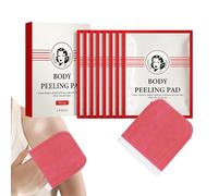 Manopla corporal, almohadillas exfoliantes para limpieza de cuerpo completo con 8 piezas, rojo para limpieza diaria, adecuado para pieles sensibles, cara, cuello, espalda, brazos, axilas, hombres y