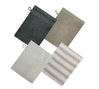 Manopla De Baño - Toallitas De Lavado con Asa | 4 Unidades Guante De Algodón para Baño De Manos Y Rostro Piel Hombre Niño Bebé Viaje Toallita
