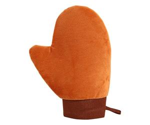 Manopla de bronceado, aplicador de loción bronceadora de terciopelo de 15,5 x 22 cm, guante portátil para piel sensible, manos, espalda, cuerpo, piernas, ducha, hogar, viajes