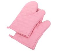 Manopla de Cocina Rosa, 1 Par, Poliéster, Simple y Clásica