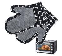 Manopla de horno | 1 par de guantes gruesos antideslizantes - Guantes de horno resistentes al calor, para cocina, rutina, parrilla, cocina, seguridad diaria