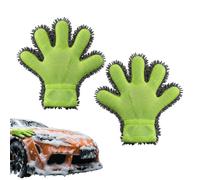 Manopla de lavado de coches 2 Guantes de Microfibra Cuidado Automotriz