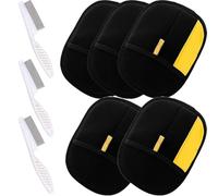 Manopla Quita Pelos Mascota, 2/5/10 Piezas Guante Removedor Pelo Mascotas, Reusable Pet Hair Remover Glove, Magnéticos Estático Guante Quitapelos Mascotas Aseo for Ropa, Sofás, Alfombras(5pcs,1)