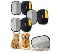 Manopla Quita Pelos Mascotas -Anti-Enredos de 24CM -Guante de Doble Cara con Adsorción Estática para Perros y Gatos -Removedor de Pelo Reutilizable para Alfombras, Sofás y Ropa -Lavable y (6PCS)