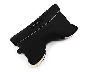 Manoplas, Calentador de Manos Impermeable para mango de Carrito de bebé o Silla de paseo de Piel de Cordero 100% Natural y Medicinal de CHRIST - Guantes para proteger del frío en Invierno, negro