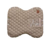 Manoplas cálidas bordadas de oso de dibujos animados con bolsillo de almacenamiento para smartphone, color sólido, calentador de manos, resistente al viento y al agua