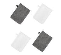 Manoplas de Baño,4 PCS Toalla Facial Microfibra Toalla Desmaquillante Reutilizable Mitt Guantes de Limpieza de la Cara Multi Uso SPA Paño de Baño
