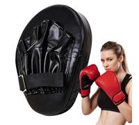 Manoplas de boxeo - PU 25 x 18 x 7 cm | Equipo de entrenamiento curvado de mano | Almohadillas de enfoque ajustables para karate, tailandés y práctica de artes marciales