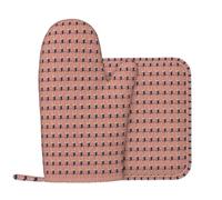 Manoplas de horno con estampado de palomitas de maíz para adultos, de silicona, para cocinar en casa, hornear, asar, microondas, equipo de cocina