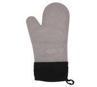 Manoplas de Horno de Silicona Antideslizantes Guantes para Hornear de Cocina Resistentes a Altas temperaturas 2 Dedos de Largo (Gris)