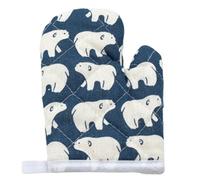 Manoplas De Horno para Niños: Guante Infantil Resistente Al Calor De 6,89 X 4,72 Pulgadas, Manopla De Cocina De Poliéster, Accesorio De Cocina De Agarre Seguro | Protege Las Manitas para Hornear