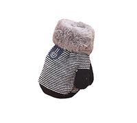 Manoplas de invierno para bebé con forro polar para colgar en el cuello, guantes para bebés y niñas de 6 meses a 3 años, Negro, Talla única