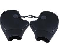 Manoplas de manillar motocicleta lana cordero neopreno TPU | Negro 22x27 cm Ciclismo de invierno, Moto de nieve