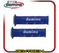 Manoplas Domino A250 Moto Scooter Estrada Azul Blanco On Road Racing Perforadas