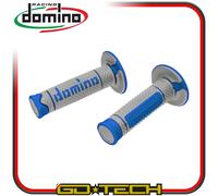 Manoplas Domino A260 Moto Cross Enduro Motard Gris Azul Off Road Racing