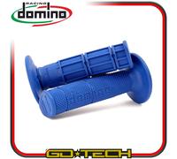 Puño moto DOMINO OFF ROAD AZULES CERRADOS D 22 MM L 118 MM