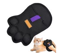 Manoplas estáticas para el pelo de mascotas, lavables, limpieza de doble cara, herramienta manual electrostática, material de tela suave, guantes de depilación con textura, limpiador de mascotas para