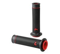 Manoplas Moto Motor Scooter Quad De Goma Universales Antideslizantes Negro Rojo