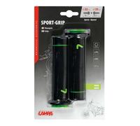 Manoplas Moto Motor Scooter Quad En Goma Universales Antideslizantes Negro Verde