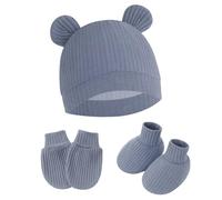 Manoplas Para Bebés Calcetines Sombrero Guantes De Algodón Niños Pequeños Mitones Calzado Guardería Niños Niñas 0 A 2 Meses Calcetines Bebés Sin Rasguños Guantes Algodón