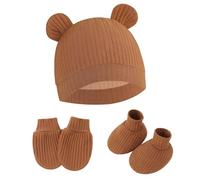 Manoplas Para Bebés Calcetines Sombrero Guantes De Algodón Niños Pequeños Mitones Calzado Guardería Niños Niñas 0 A 2 Meses Calcetines Bebés Sin Rasguños Guantes Algodón