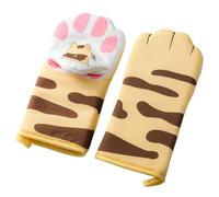 Manoplas para Horno con Forma de Pata de Gato Resistentes al Calor Bonitas Manoplas para Horno de 12,2x5,9 Inch con Forro de algodón Grueso para cocinar y Hornear