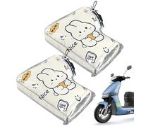 Manoplas Para Manubrio De Motocicleta,Guantes De Dibujos Animados Impermeables Al Viento Para Clima Frío | Manguitos Para Ciclismo Resistentes Al Agua,Para Motociclismo Ciclismo De Montaña Y Carretera